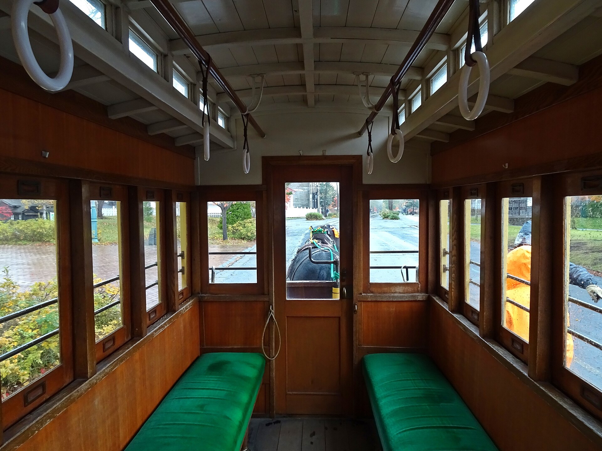 馬車鉄道の車内