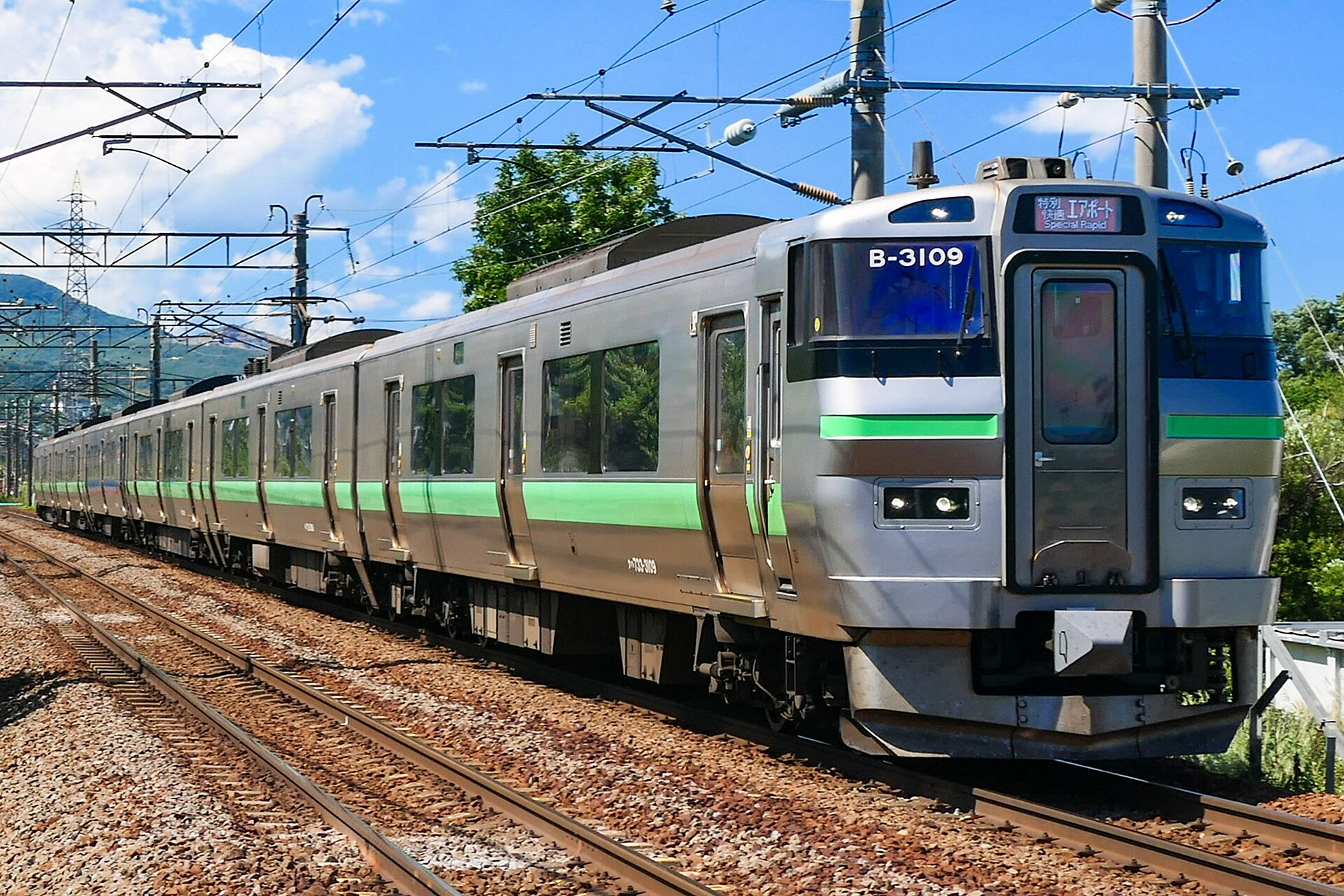 JR北海道の733系の快速エアポート
